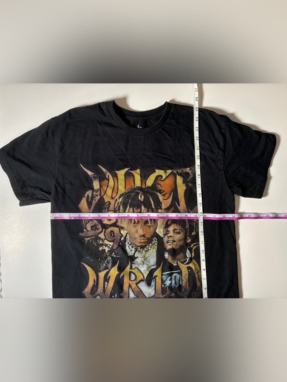 999 Club by Juice WRLD Fire Black Wash T Shirt Medium - Picture 7 of 9
